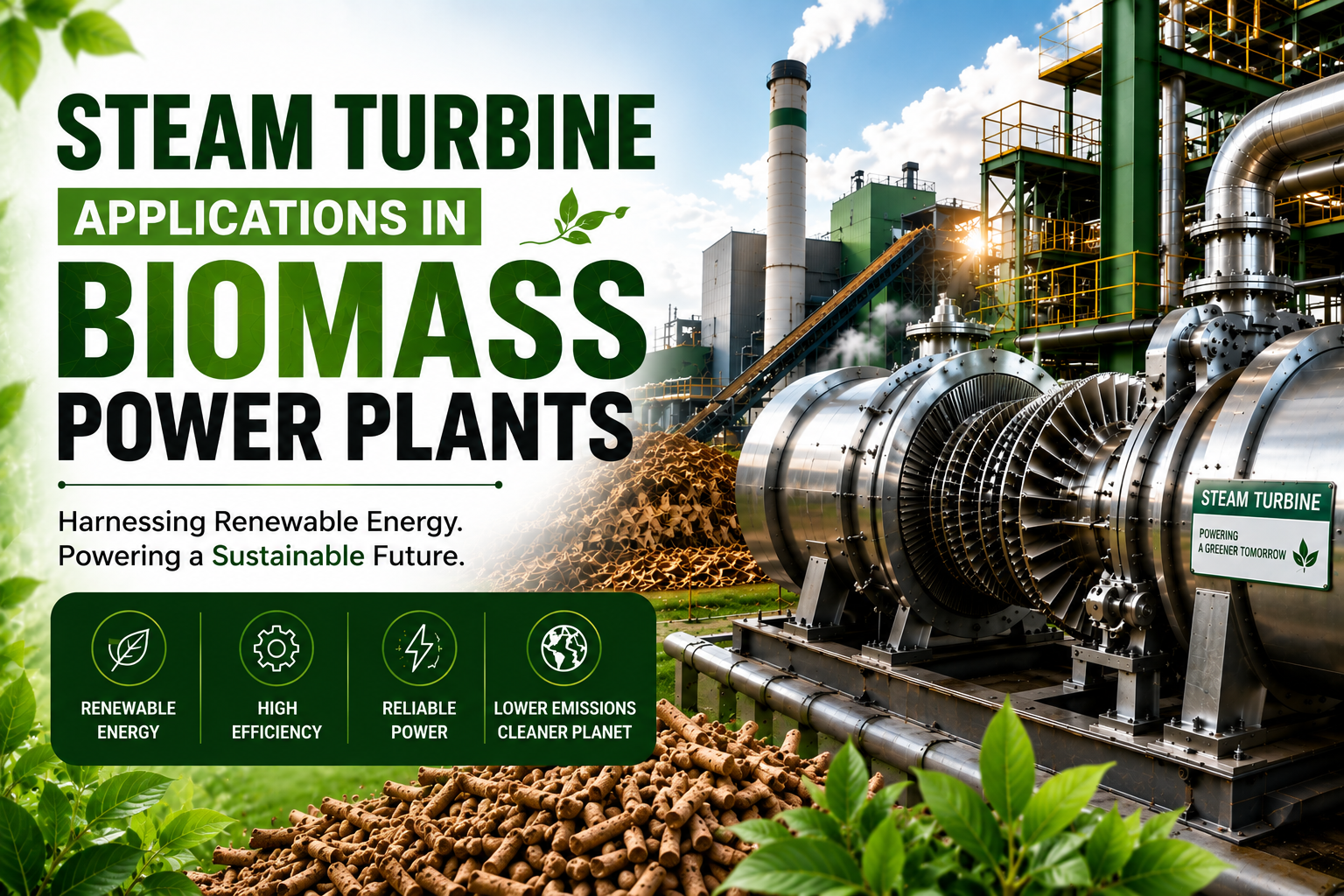 Steam Turbine Applications in Biomass Power Plants